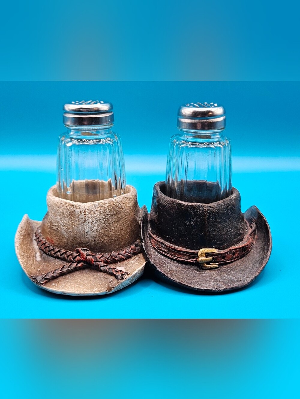 Cowboy Hat Salt & Pepper Shaker Set